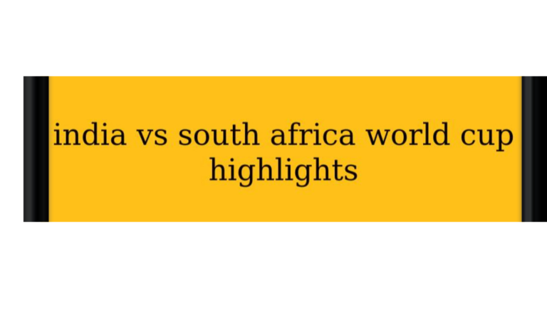 india vs south africa